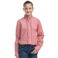 Just Country Girls Gracie Frills Full Button L/S Print Shirt (GWLS2660) Rosewater & White Mini Spots