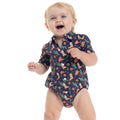 Just Country Infants Frankie S/S Full Button L/S Print Shirt (IWSS2658) Navy Western Boots