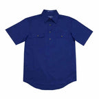 Just Country Mens Adam SS Half Button Work Shirt (10104) Cobalt 