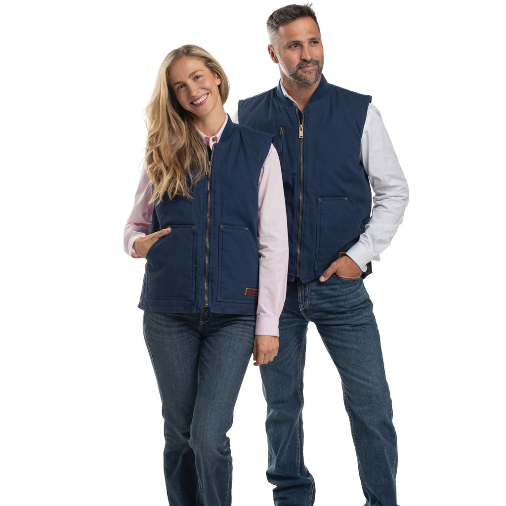 Just Country Mens Diamantina Vest (MWOV2301) Navy
