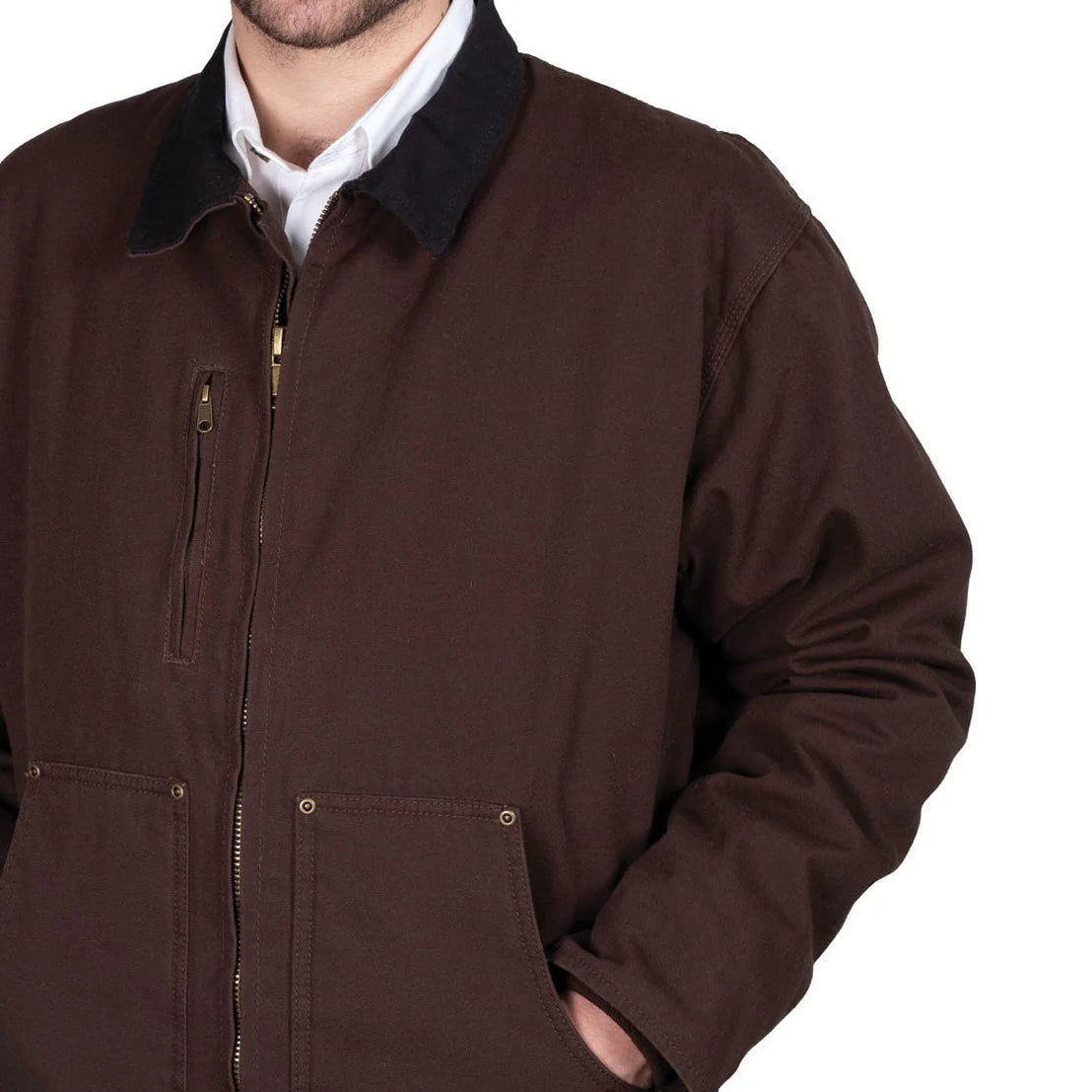 Just Country Unisex Diamantina Jacket (MWOJ1917) Chocolate