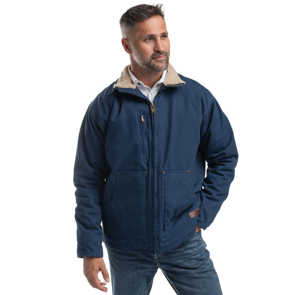Just Country Unisex Diamantina Sherpa Jacket (MWOJ2302) Navy
