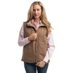 Just Country Unisex Diamantina Sherpa Vest (MWOV2100) Khaki