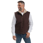 Just Country Unisex Diamantina Sherpa Vest (MWOV2101) Chocolate