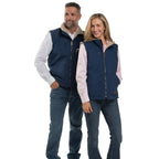 Just Country Unisex Diamantina Sherpa Vest (MWOV2302) Navy