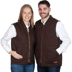 Just Country Unisex Diamantina Vest (MWOV1917) Chocolate