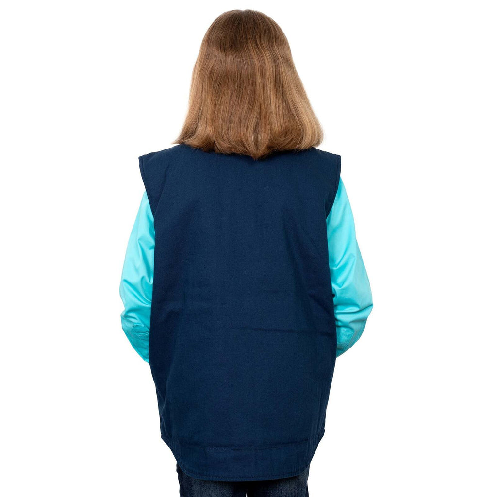 Just Country Childrens Diamantina Vest (BWOV2301) Navy [AD]