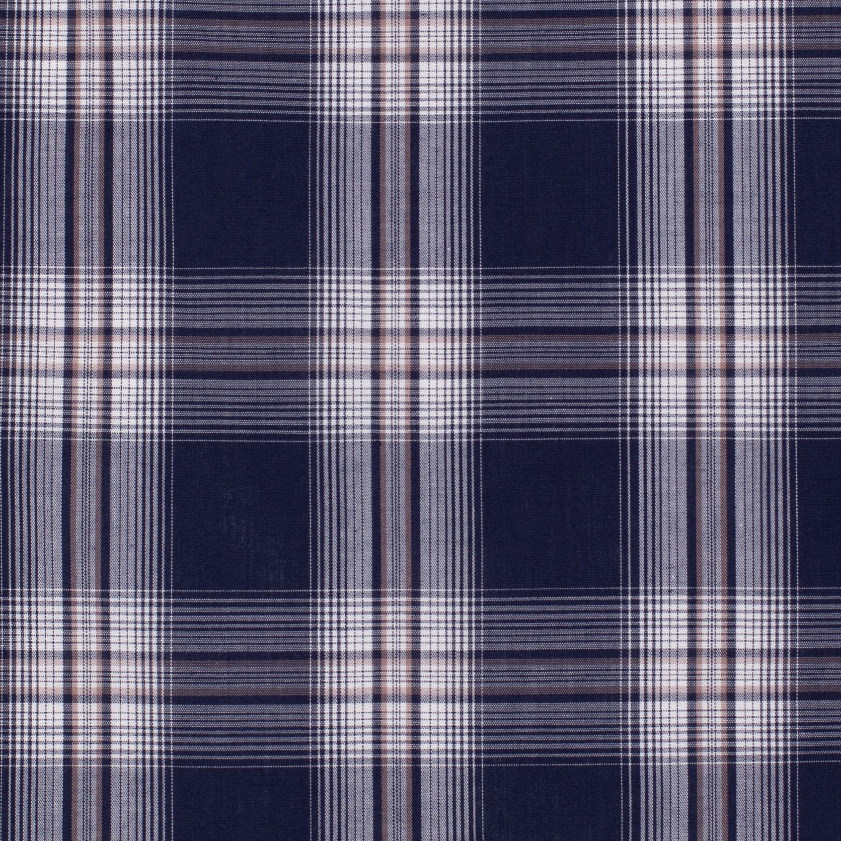 Just Country Mens Austin Full Button L/S Print Shirt (MWLS2667)  Navy/White Plaid