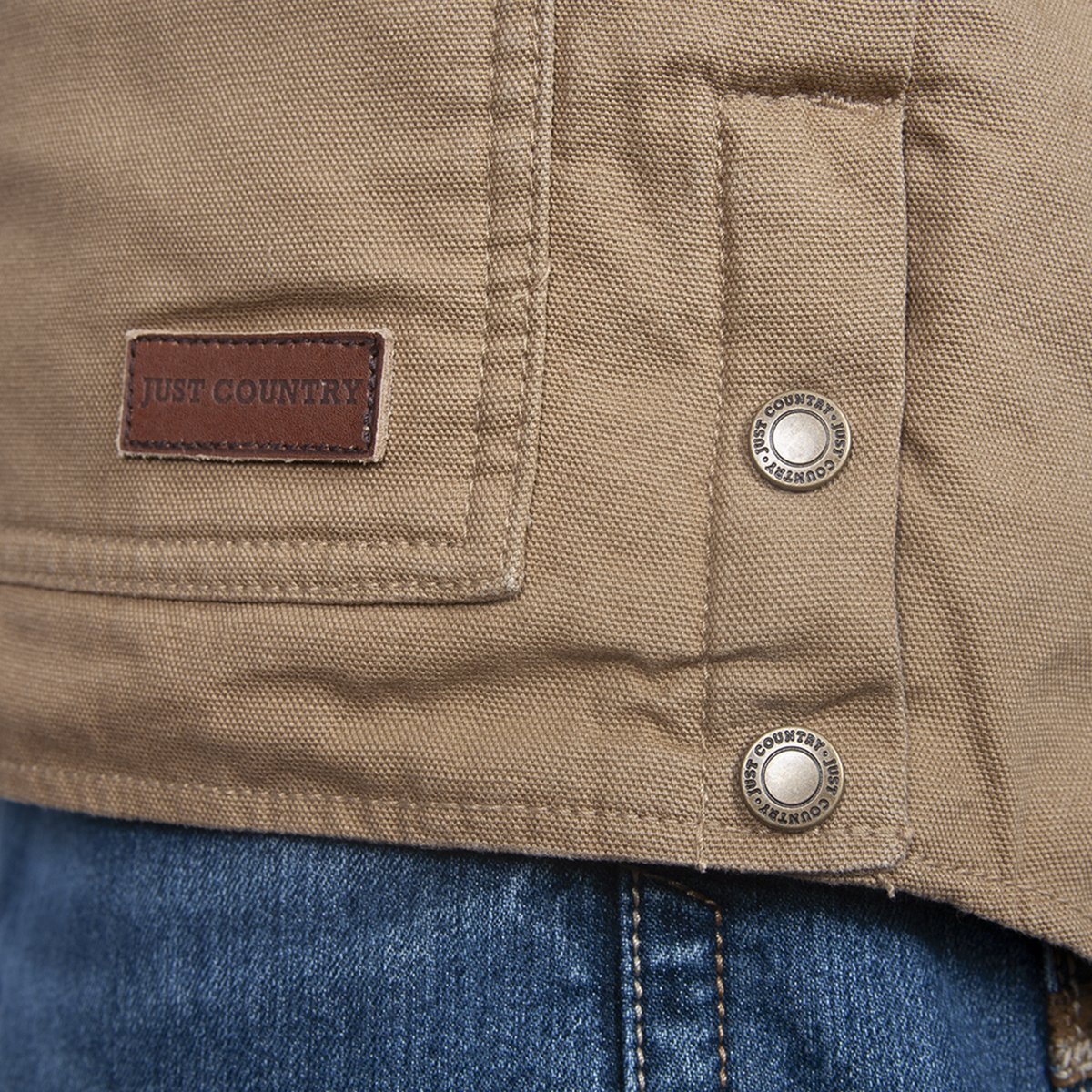 Just Country Mens Diamantina Jacket (MWOJ1916) Khaki
