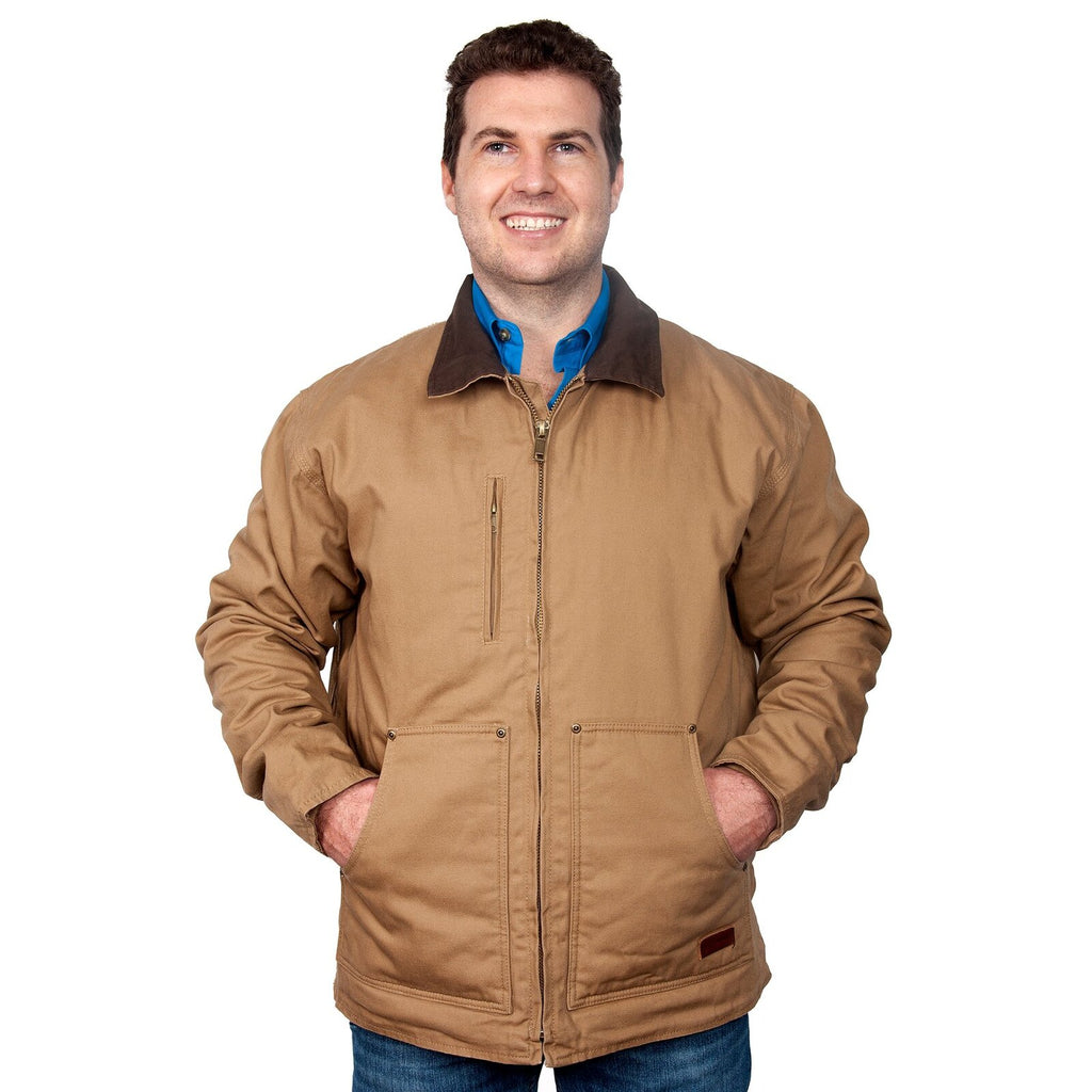 Just Country Mens Diamantina Jacket (MWOJ1916) Khaki