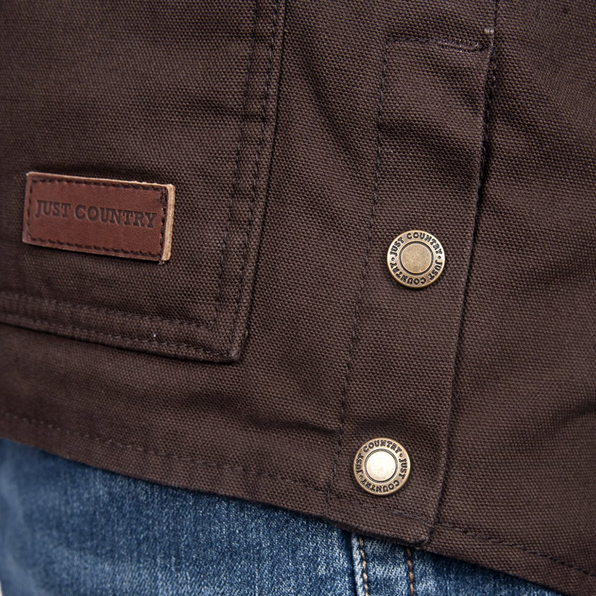 Just Country Mens Diamantina Jacket (MWOJ1917) Chocolate