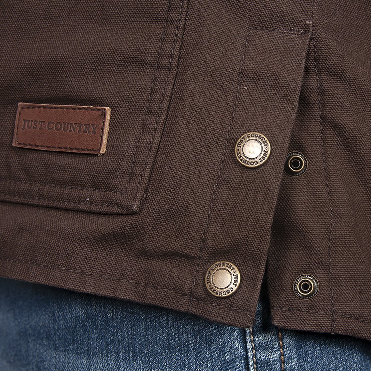 Just Country Mens Diamantina Jacket (MWOJ1917) Chocolate