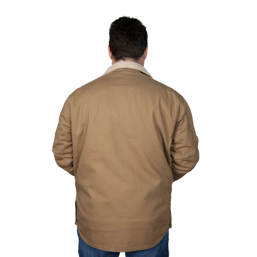 Just Country Mens Diamantina Sherpa Jacket (MWOJ2100) Khaki