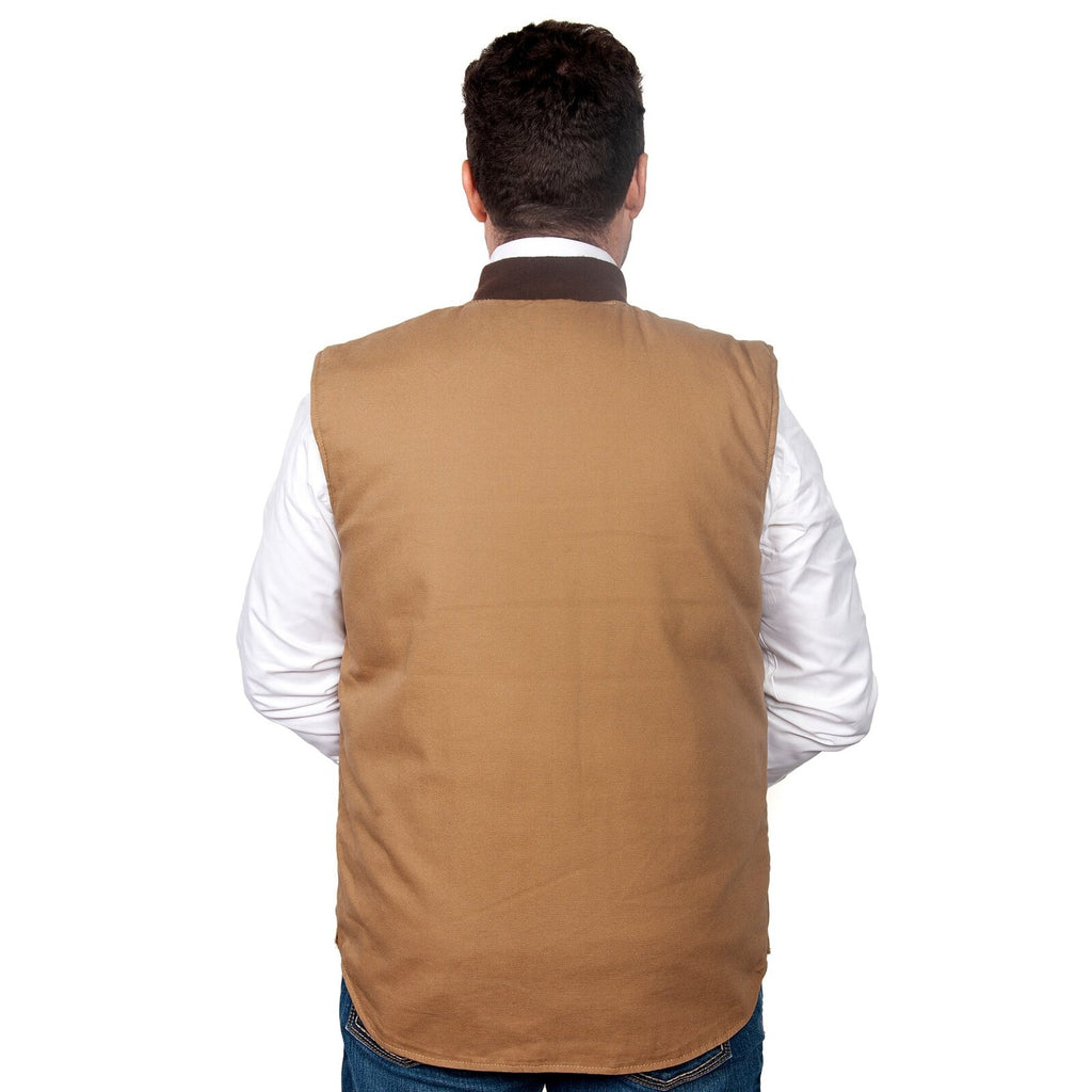 Just Country Mens Diamantina Vest (MWOV1916) Khaki