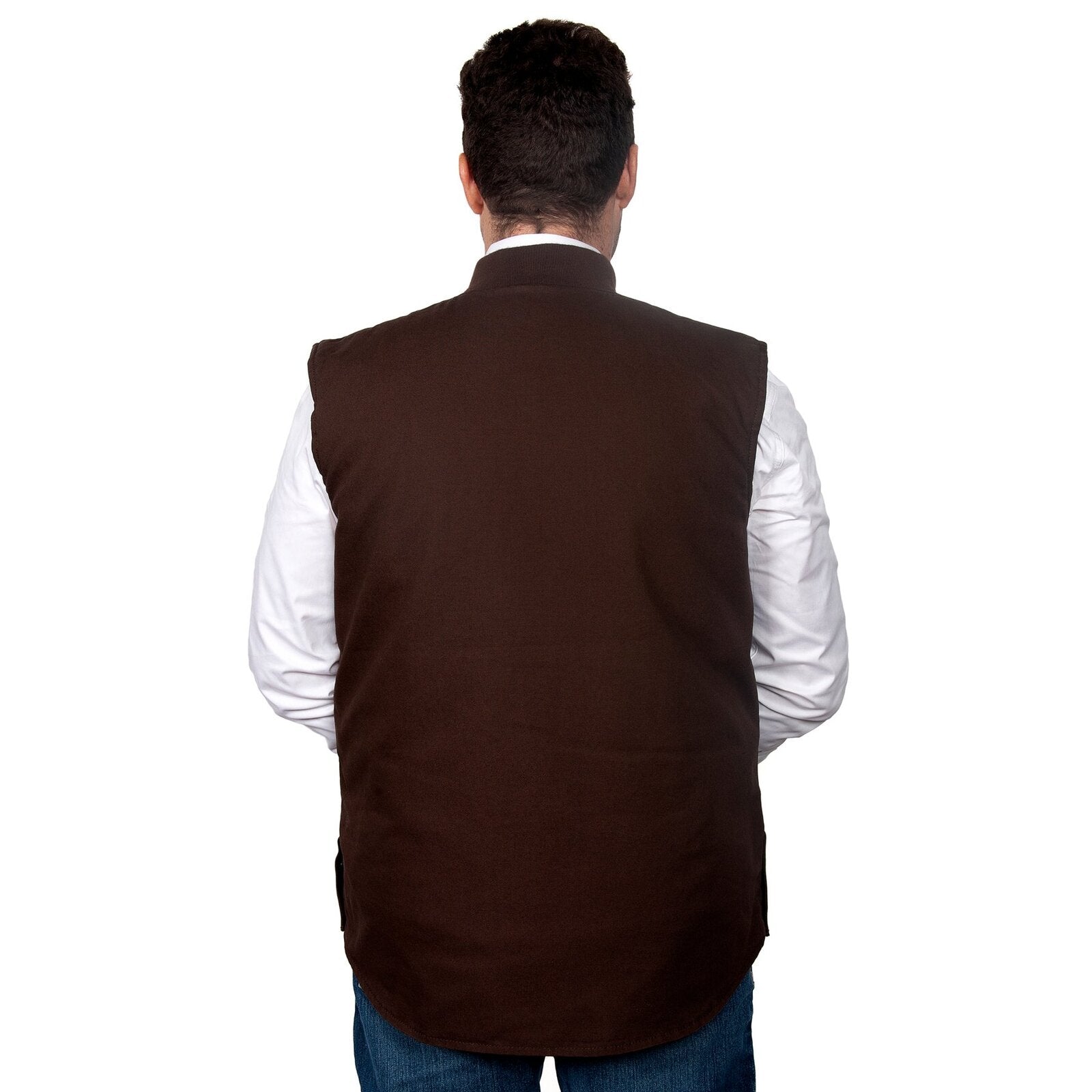 Just Country Mens Diamantina Vest (MWOV1917) Chocolate