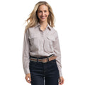 Just Country Womens Abbey Full Button L/S Print Shirt (WWLS2650) Latte