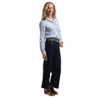 Just Country Womens Abbey Full Button L/S Print Shirt (WWLS2651) Powder Blue