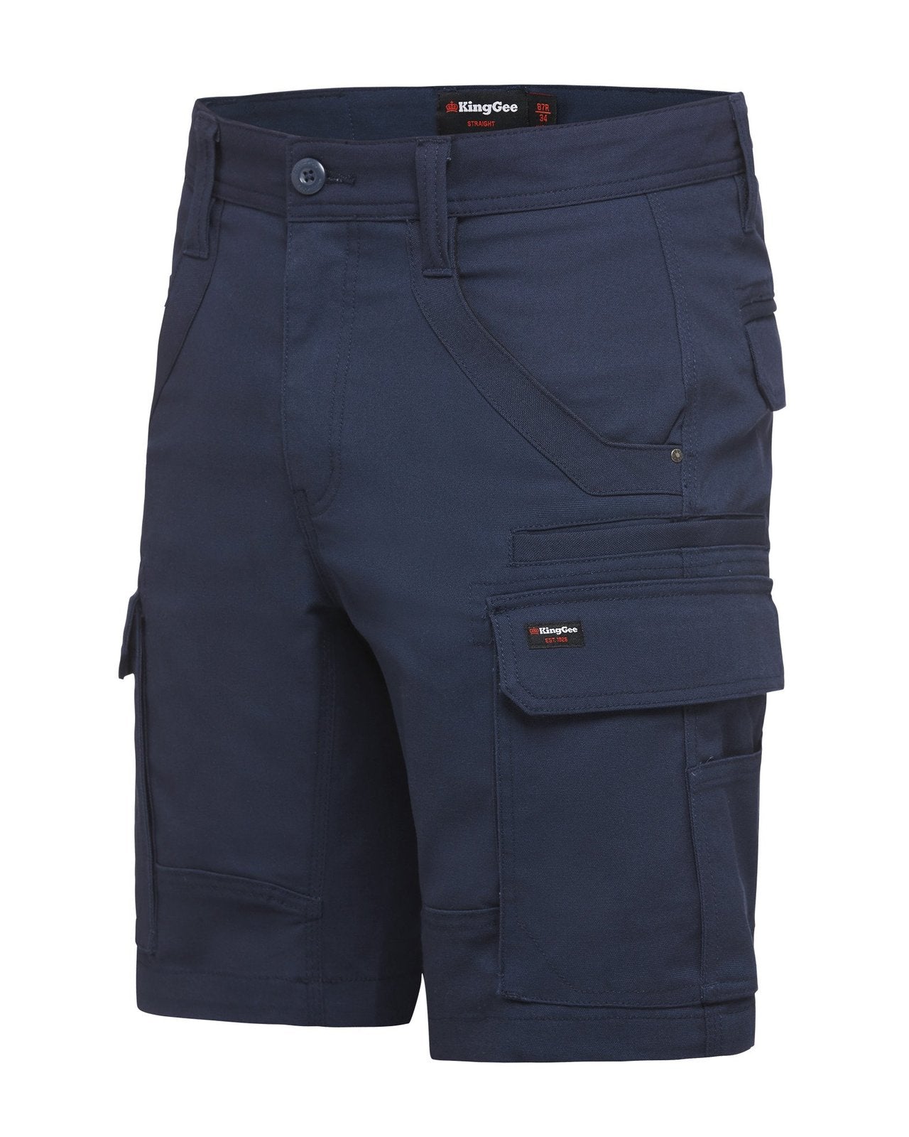 KingGee Tradies Utility Cargo Shorts (K69870) Navy 77R