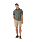 R.M.Williams Mens Brunswick Stripe Polo (KP210QS09) Spruce Green