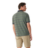 R.M.Williams Mens Brunswick Stripe Polo (KP210QS09) Spruce Green