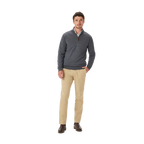 R.M.Williams Mens Ernest Merino 1/4 Zip Knit (KZ200WQ16) Grey Marle