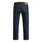 Levi's 501 Original Straight Fit Jeans (00501-0115) Rinse Full Length Flat Lay Back