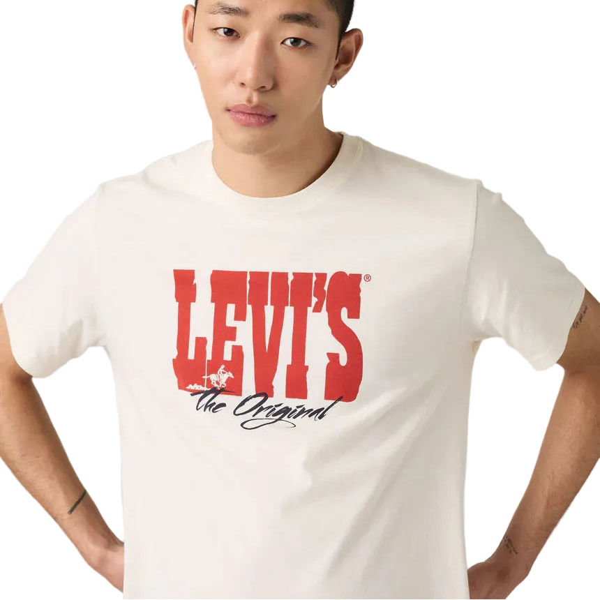 Levi's Mens Graphic S/S Tee (16143-2381) The Original 1 Egret