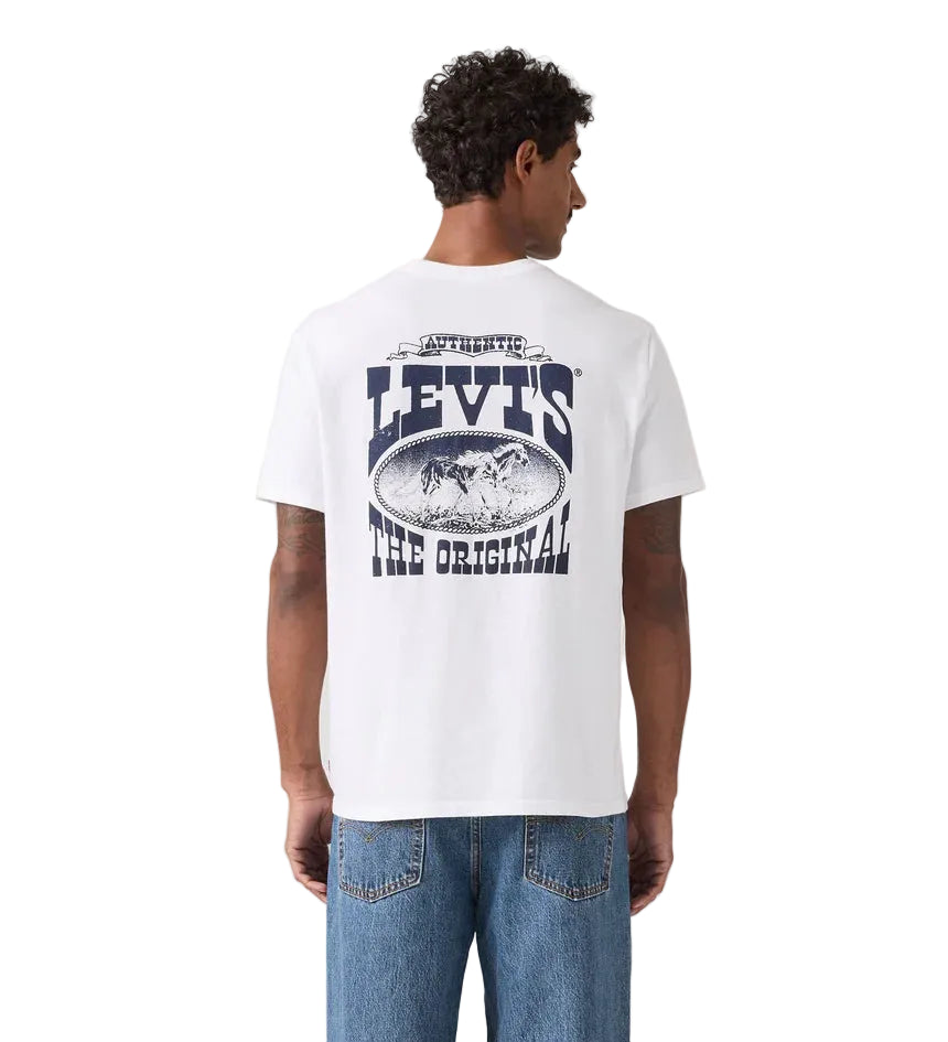 Levi's Mens Graphic S/S Tee (16143-2384) Archival Cowboy 1 White
