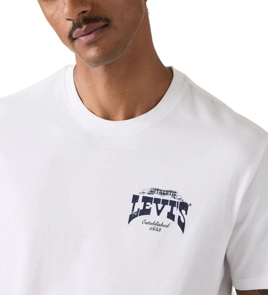 Levi's Mens Graphic S/S Tee (16143-2384) Archival Cowboy 1 White