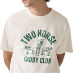 Levi's Mens Graphic S/S Tee (87373-0410) Two Horse Caddy Club Egret