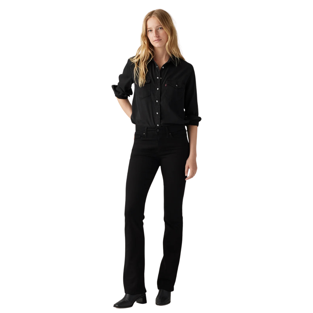 Levi's Womens 315 Shaping Bootcut Jeans (19632-0000) Soft Black