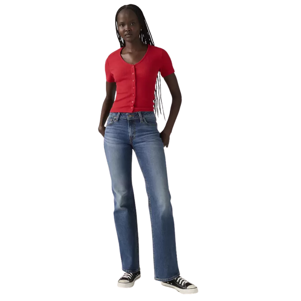 Levi's Womens Superlow Jeans (A4679-0043) Darted Denim