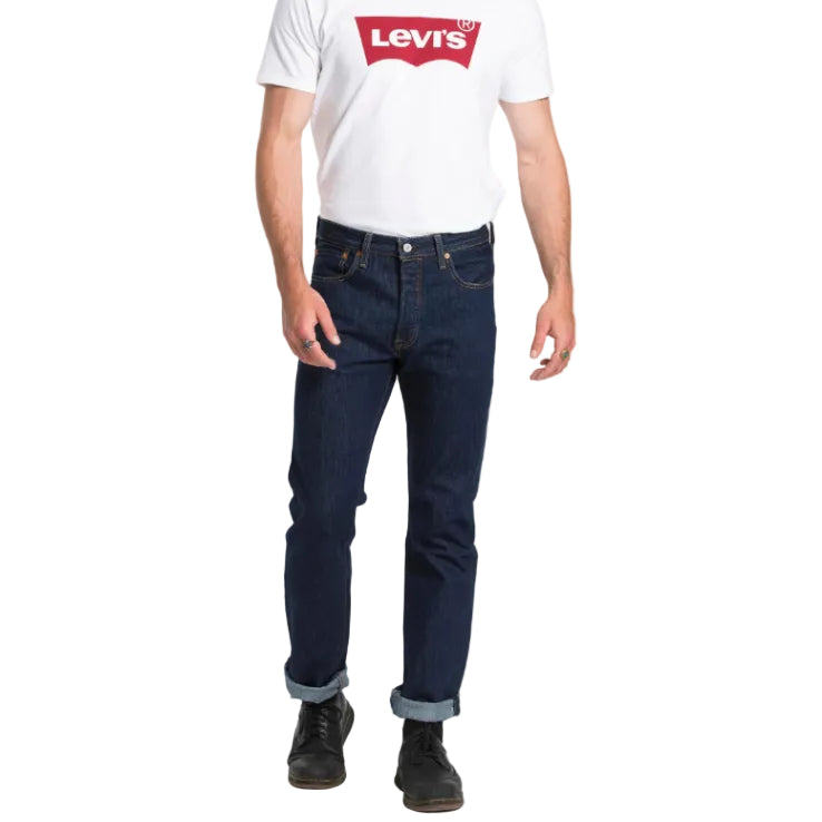 Levi's Mens 501 Original Straight Fit Jeans (00501-0115) Rinse