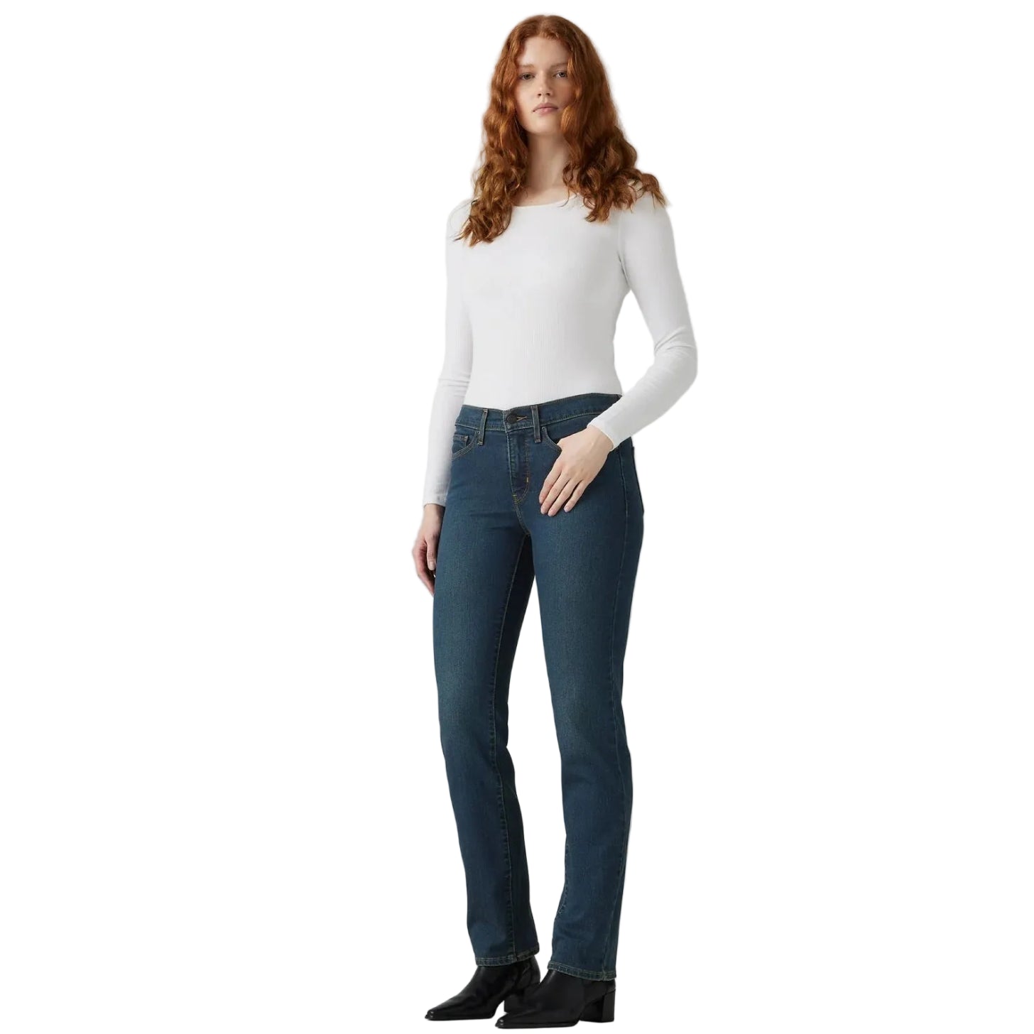 Levi's Womens 314 Shaping Straight Jeans (19631-0280) Eternal Indigo Dark Tint