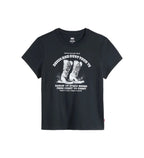 Levi's Womens Denim and Dust Boots S/S Graphic Tee (005GV-0084) Anthracite