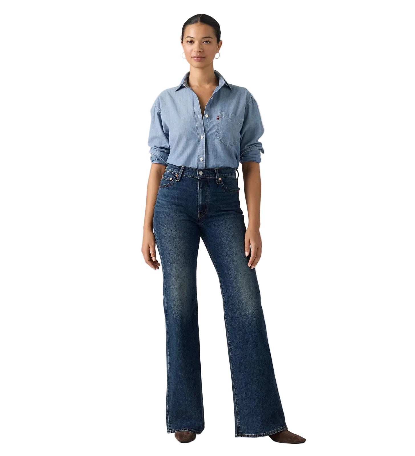 Levi's Womens Ribcage Flare Jeans (0083R-0001) Gate Keeping