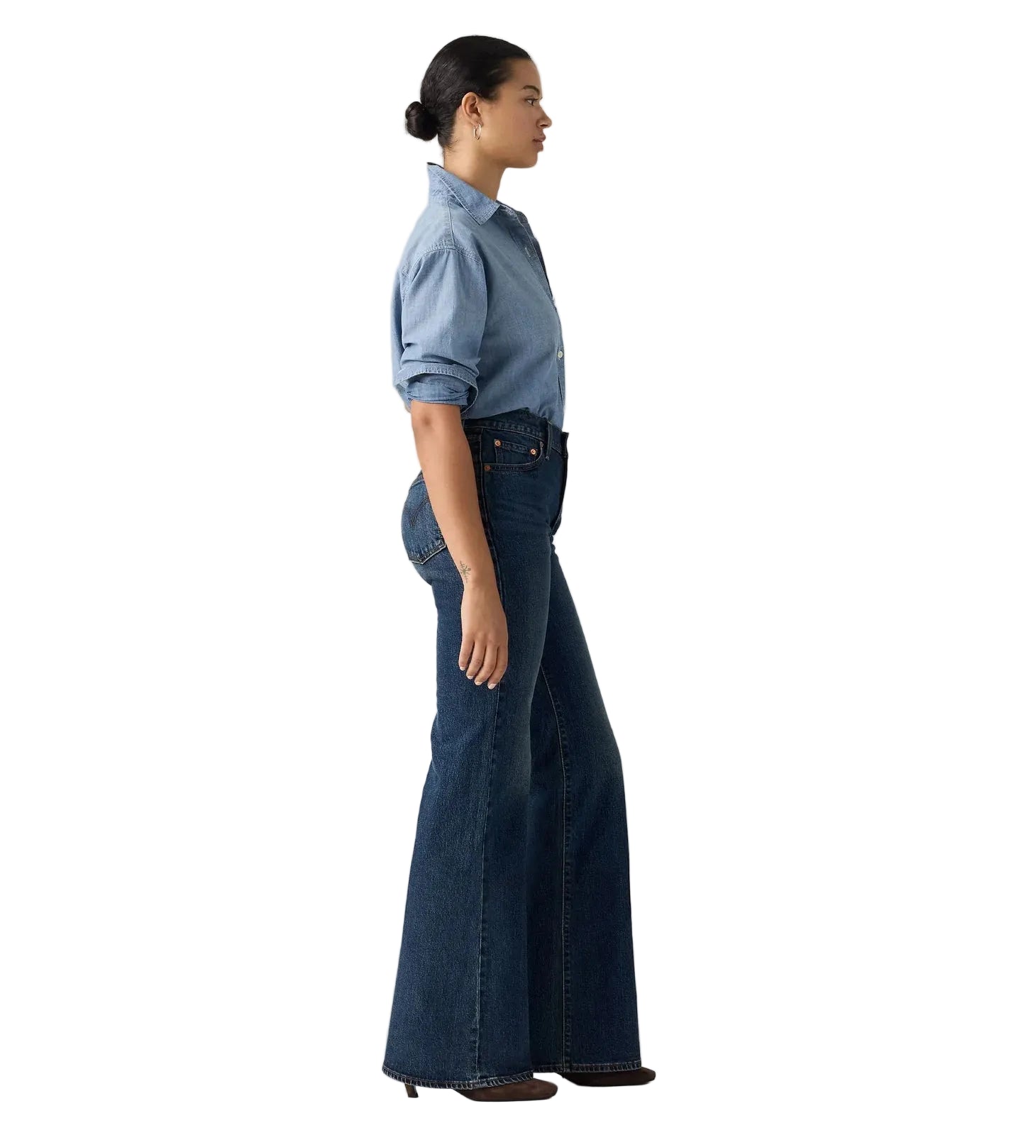 Levi's Womens Ribcage Flare Jeans (0083R-0001) Gate Keeping