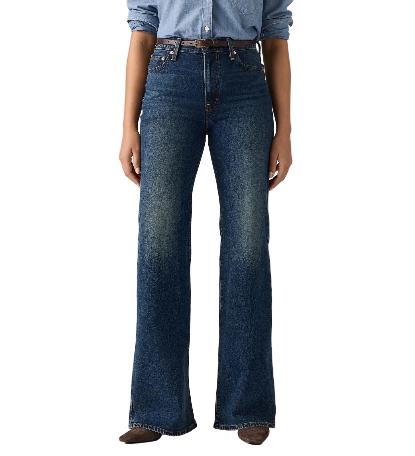 Levi's Womens Ribcage Flare Jeans (0083R-0001) Gate Keeping