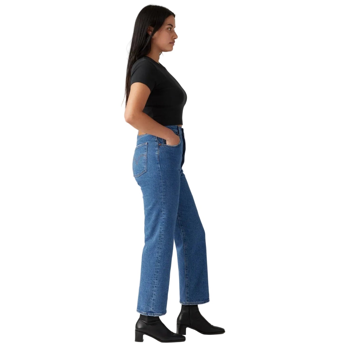 Levi's Womens Ribcage Straight Ankle Jeans (72693-0117) Jazz Pop