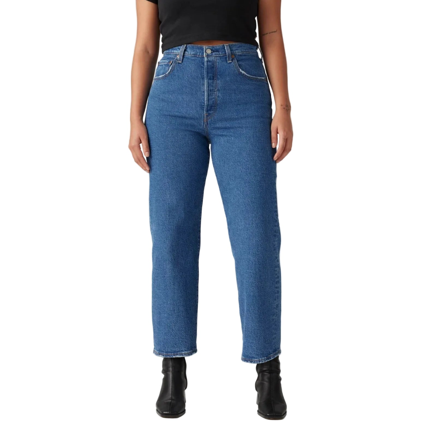 Levi's Womens Ribcage Straight Ankle Jeans (72693-0117) Jazz Pop