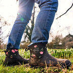 Muck Boots Womens Muckster II Ankle Boots (MM2AW1ROS) Black/Roses