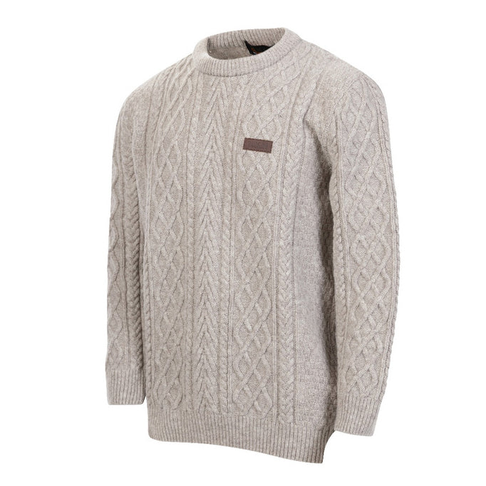 MKM Mens Highland Crew Sweater (MS1809) Natural