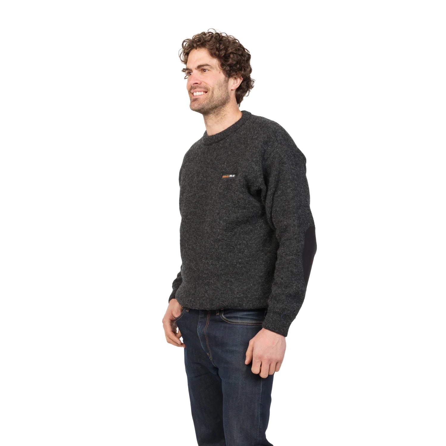 MKM Mens Tasman Crew Sweater (MS1805) Coal