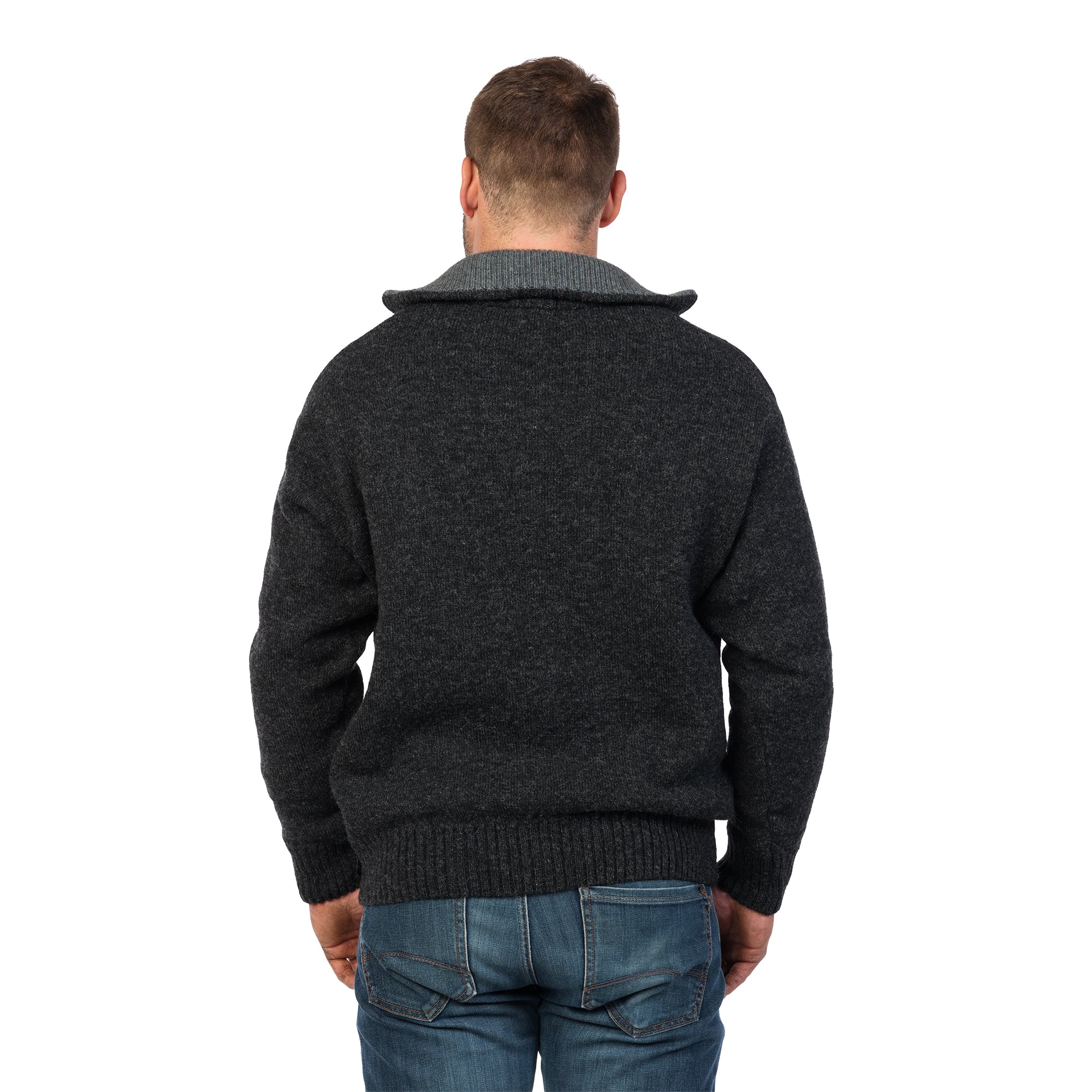 MKM Mens Tasman Sweater (MS1645) Coal