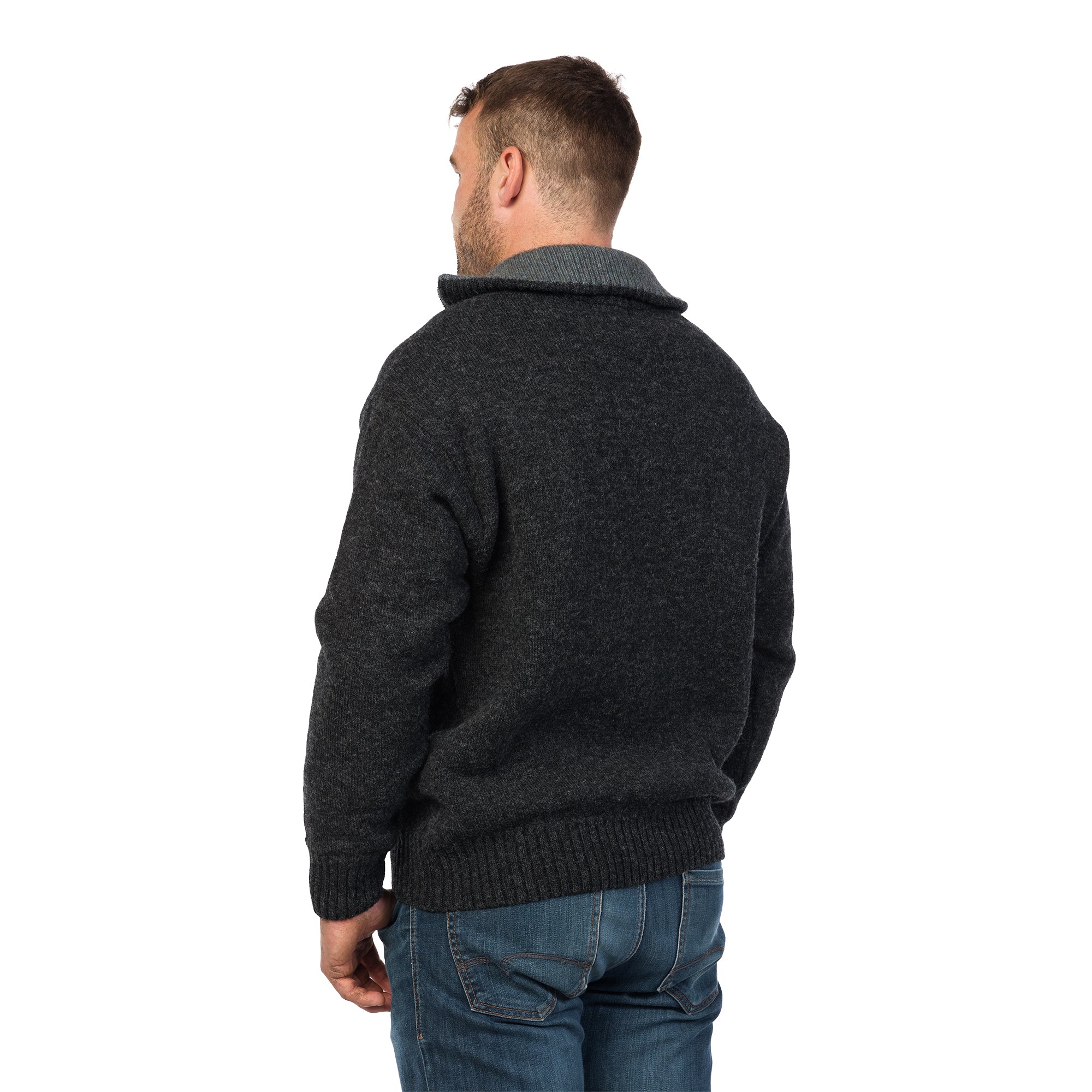 MKM Mens Tasman Sweater (MS1645) Coal