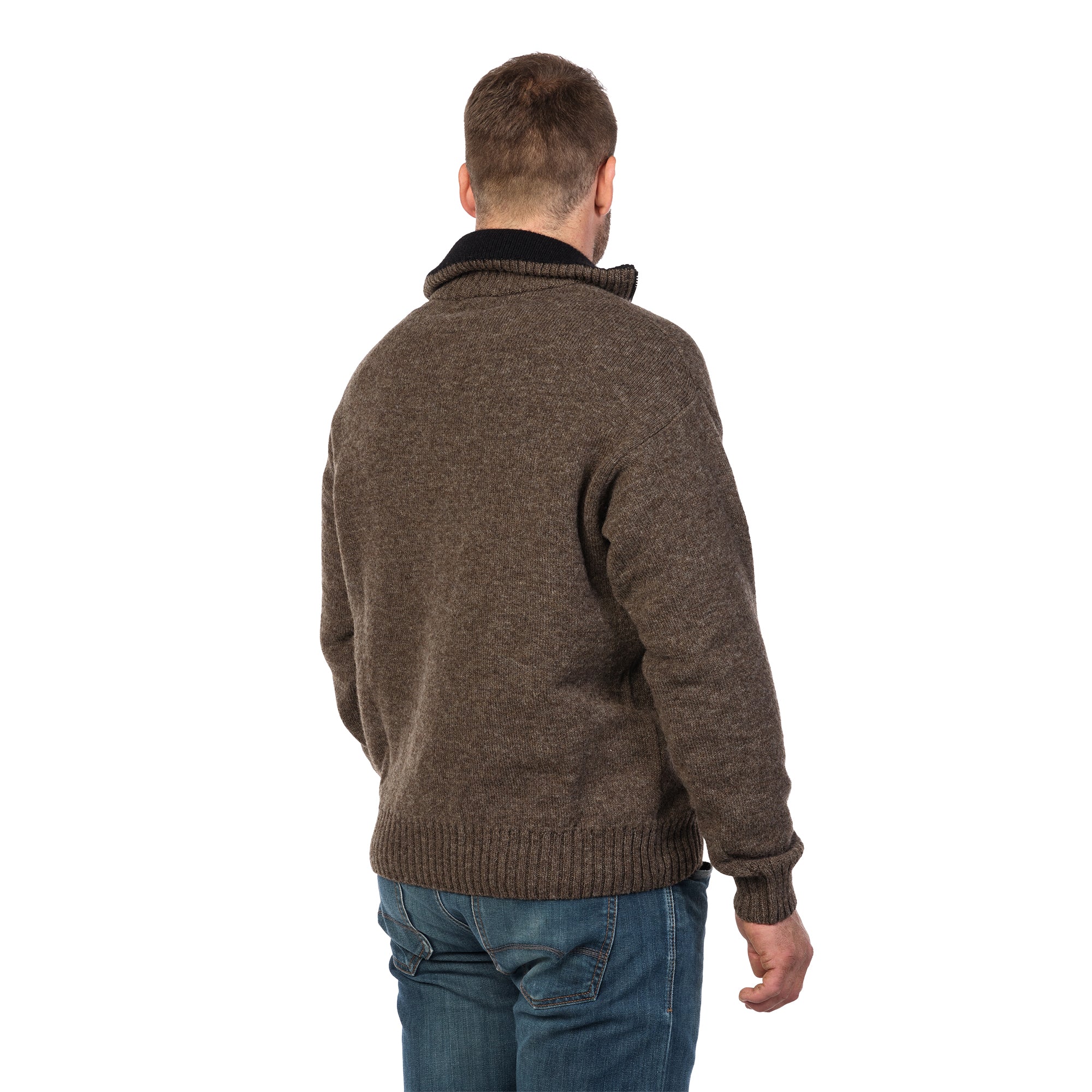 MKM Mens Tasman Sweater (MS1645) Natural Brown