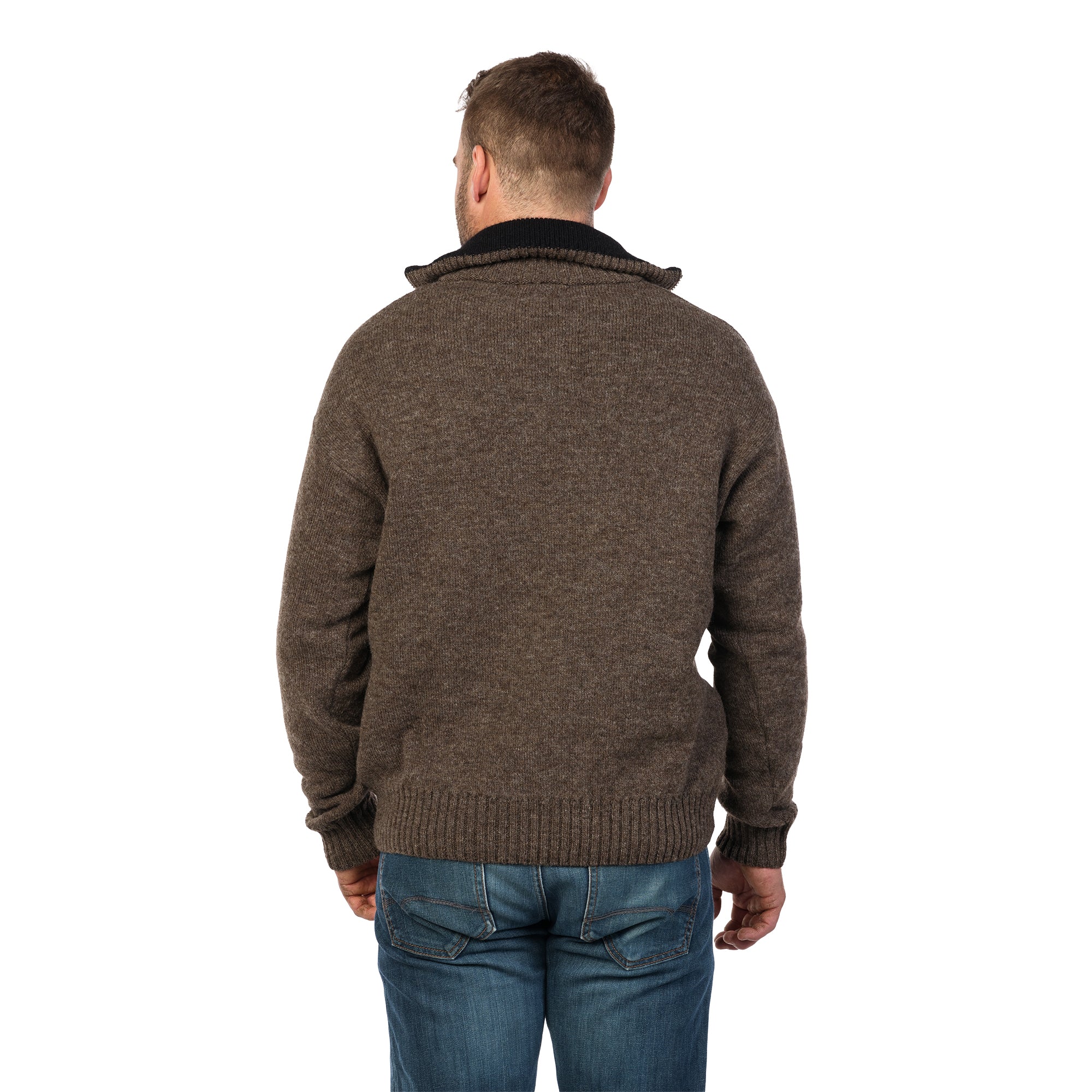 MKM Mens Tasman Sweater (MS1645) Natural Brown