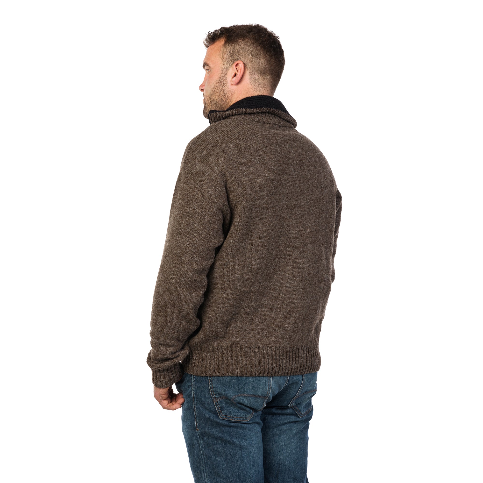 MKM Mens Tasman Sweater (MS1645) Natural Brown