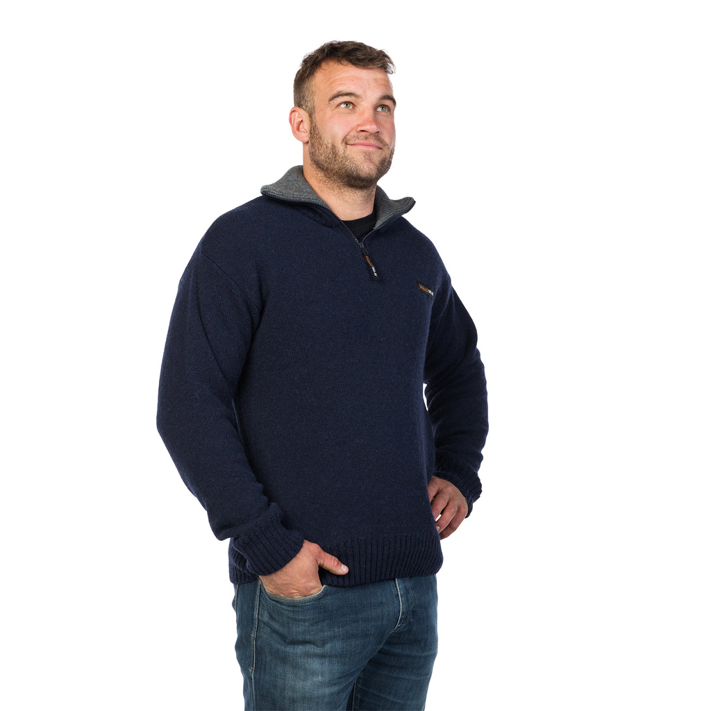 MKM Mens Tasman Sweater (MS1645) Navy