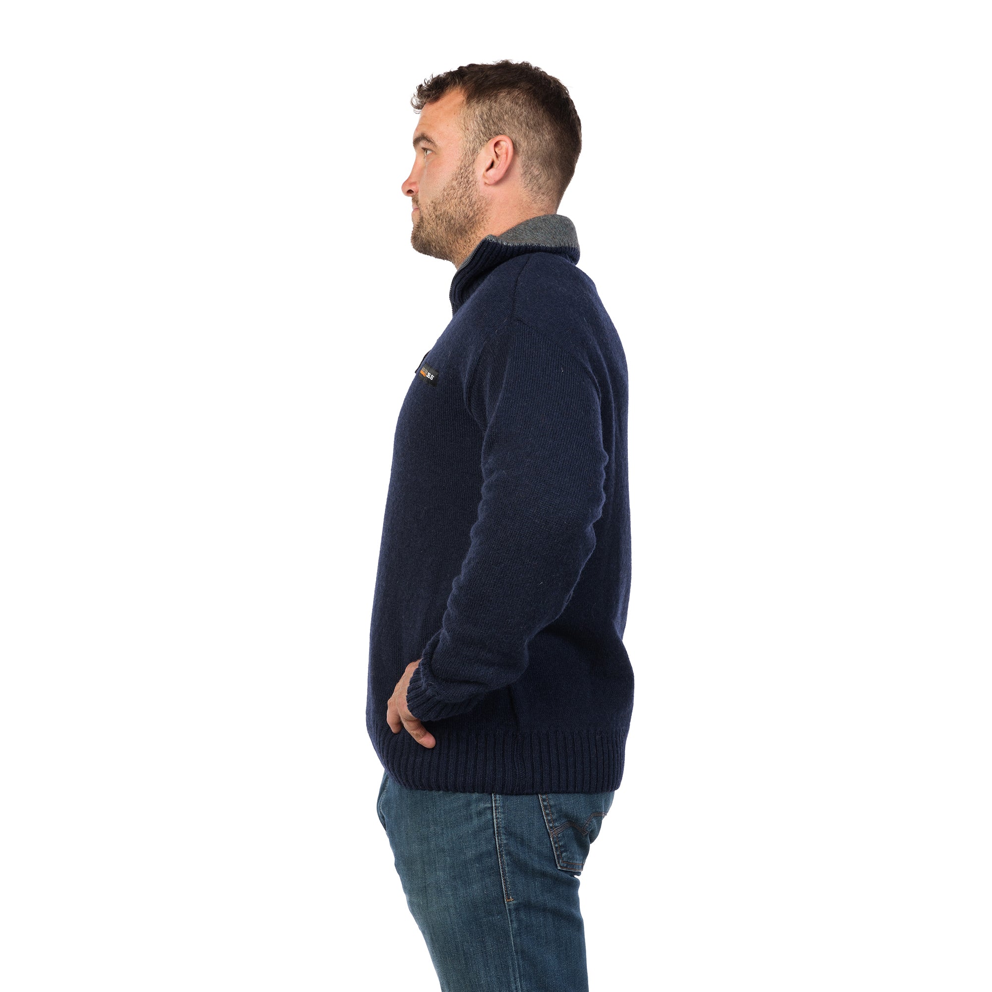 MKM Mens Tasman Sweater (MS1645) Navy